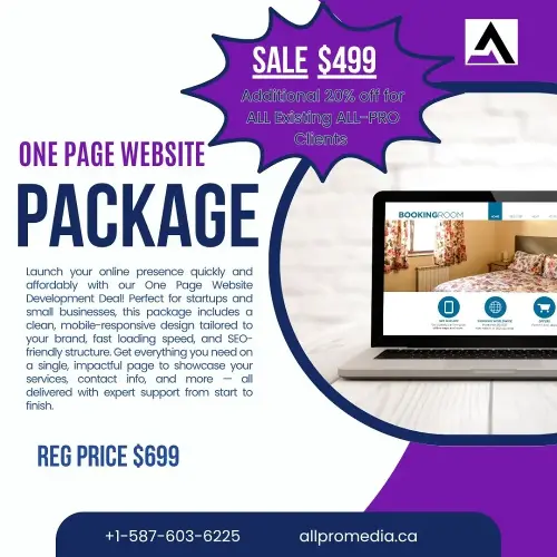 one page website exclusive deal to all-pro clients.webp